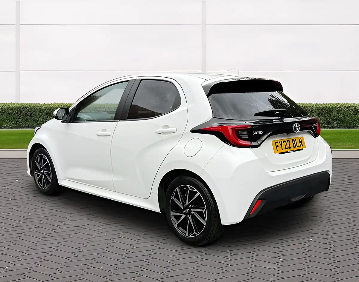 Used 2022 Toyota Yaris Design White With Black Highlights - Interior and Exterior details 3