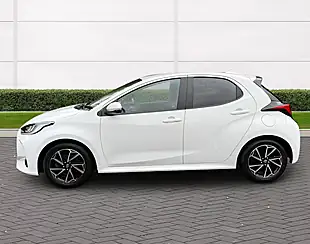 Used 2022 Toyota Yaris Design White With Black Highlights - Interior and Exterior details 4