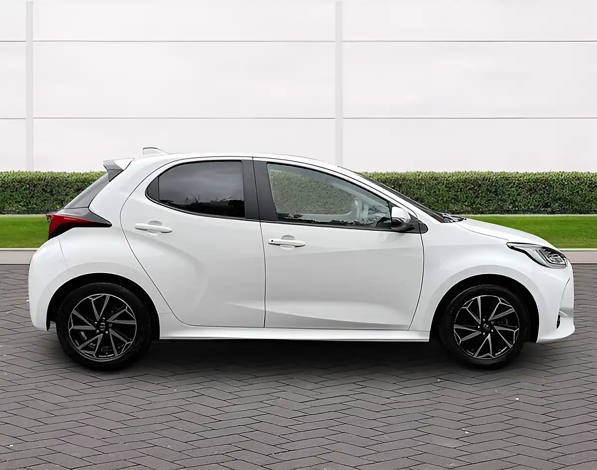 Used 2022 Toyota Yaris Design White With Black Highlights - Interior and Exterior details 5