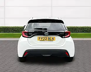 Used 2022 Toyota Yaris Design White With Black Highlights - Interior and Exterior details 6