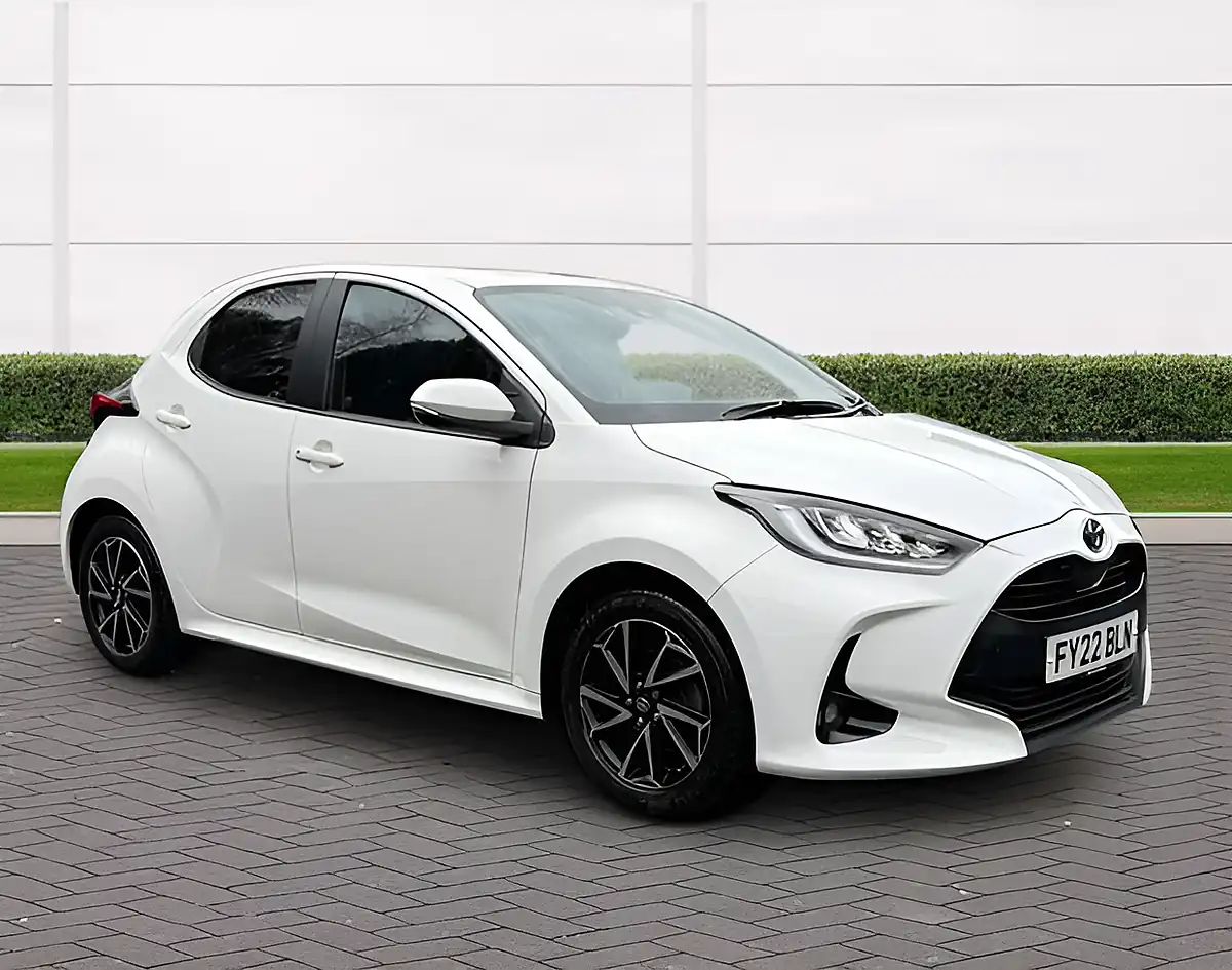 Used 2022 Toyota Yaris Design White With Black Highlights - Interior and Exterior details 8