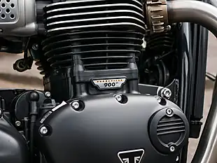 Used 2022 Triumph Bonneville T100 Gold Line Silver Ice / Competition Green - Interior and Exterior details 16