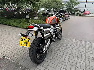 Used 2022 Triumph Scrambler 1200 Xe Orange - Interior and Exterior details 10