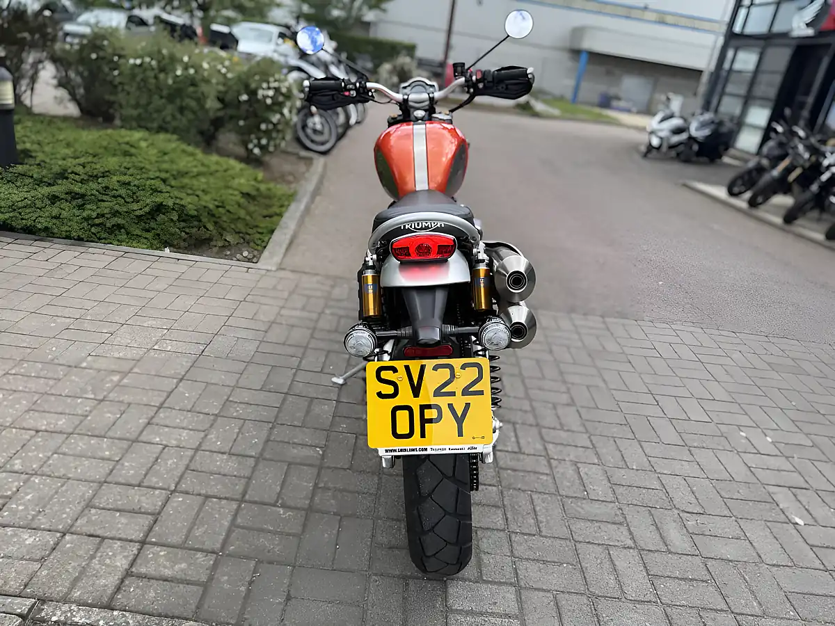 Used 2022 Triumph Scrambler 1200 Xe Orange - Interior and Exterior details 9