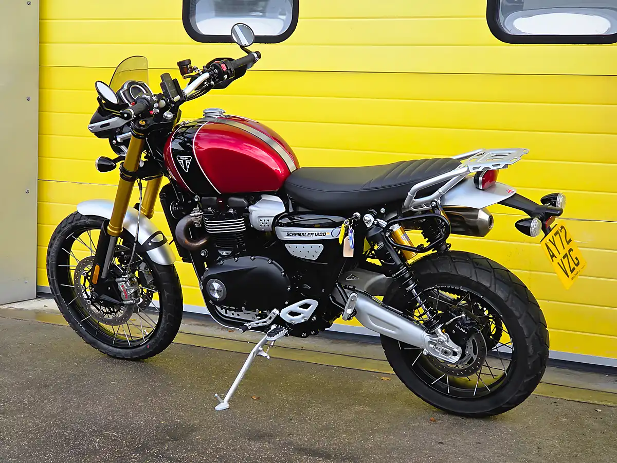 Used 2022 Triumph Scrambler 1200 Xe Red - Interior and Exterior details 6