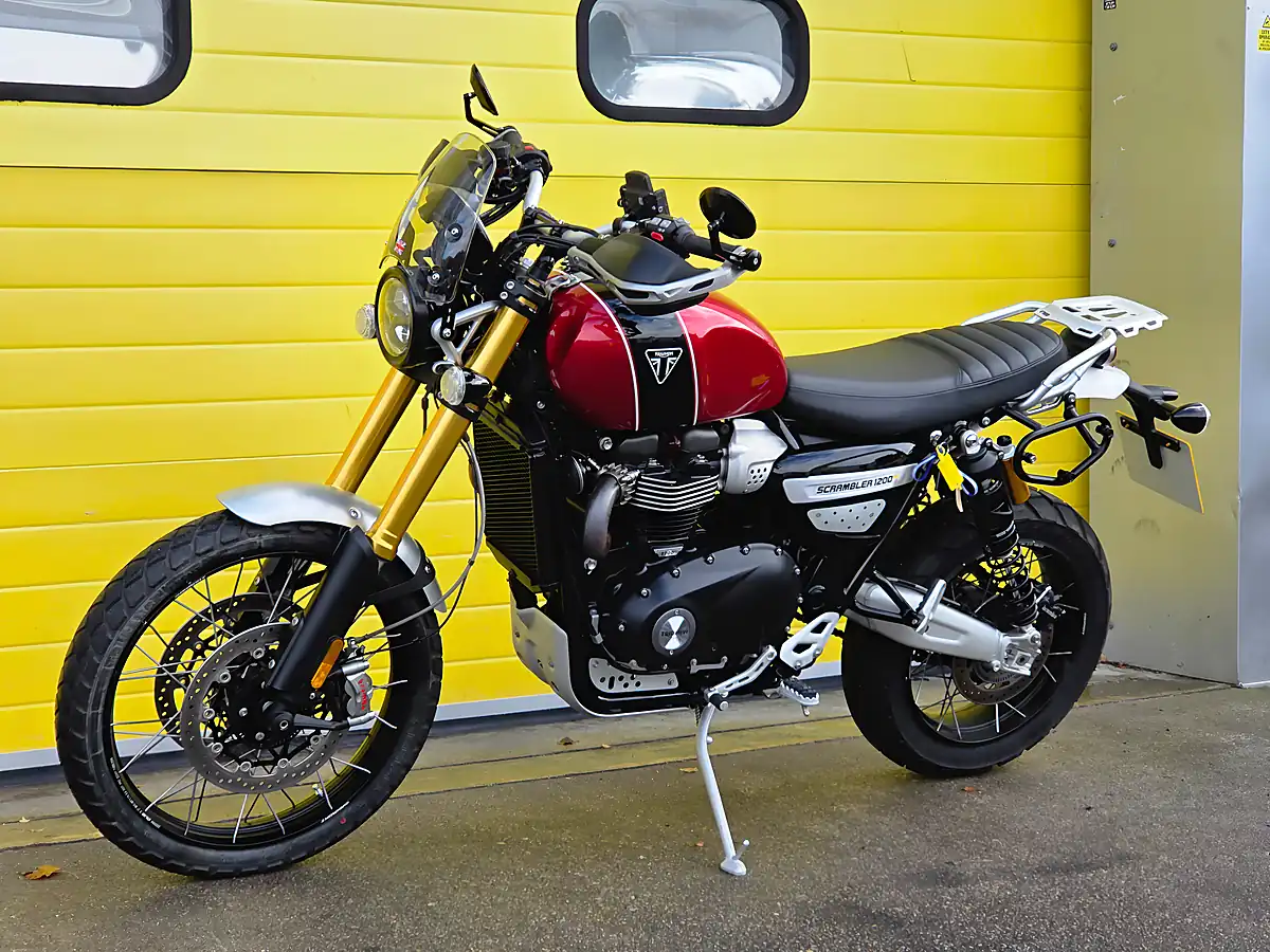 Used 2022 Triumph Scrambler 1200 Xe Red - Interior and Exterior details 7