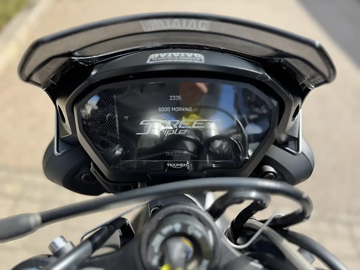 Used 2022 Triumph Street Triple RS Silver - Interior and Exterior details 12