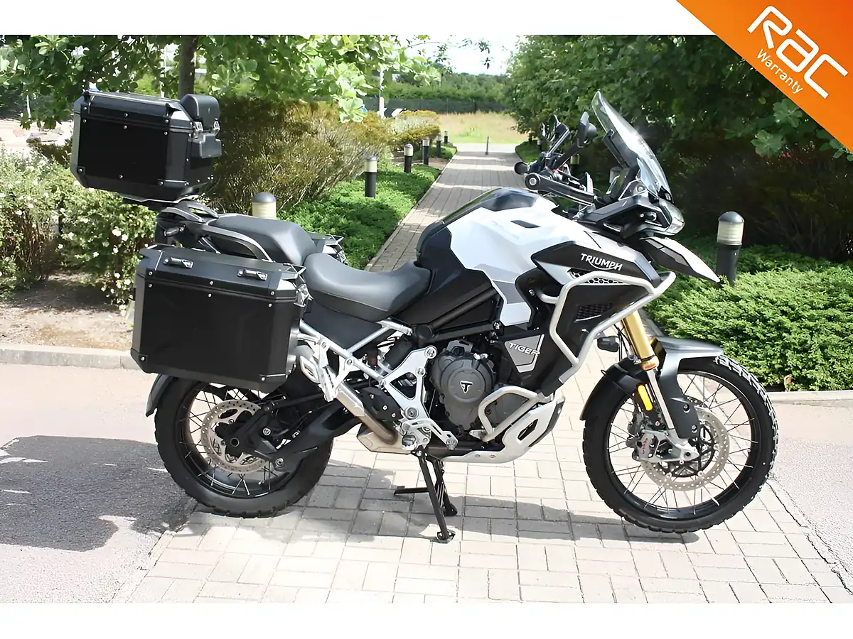 Used 2022 Triumph Tiger 1200 Rally Explorer White - Front View