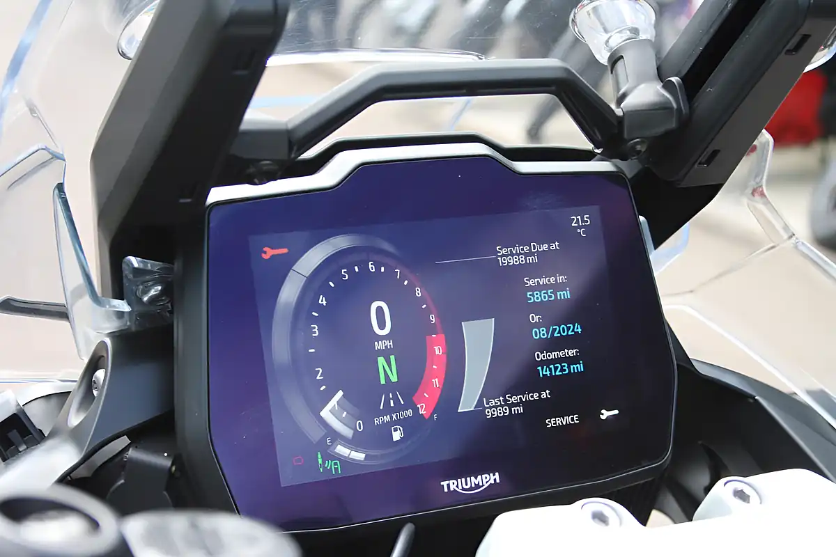 Used 2022 Triumph Tiger 1200 Rally Explorer White - Interior and Exterior details 11