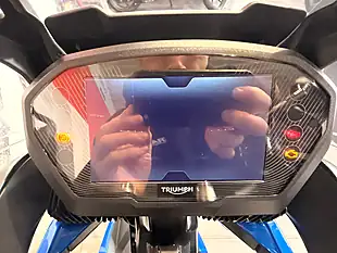Used 2022 Triumph Tiger 850 Sport Blue Metallic - Interior and Exterior details 6