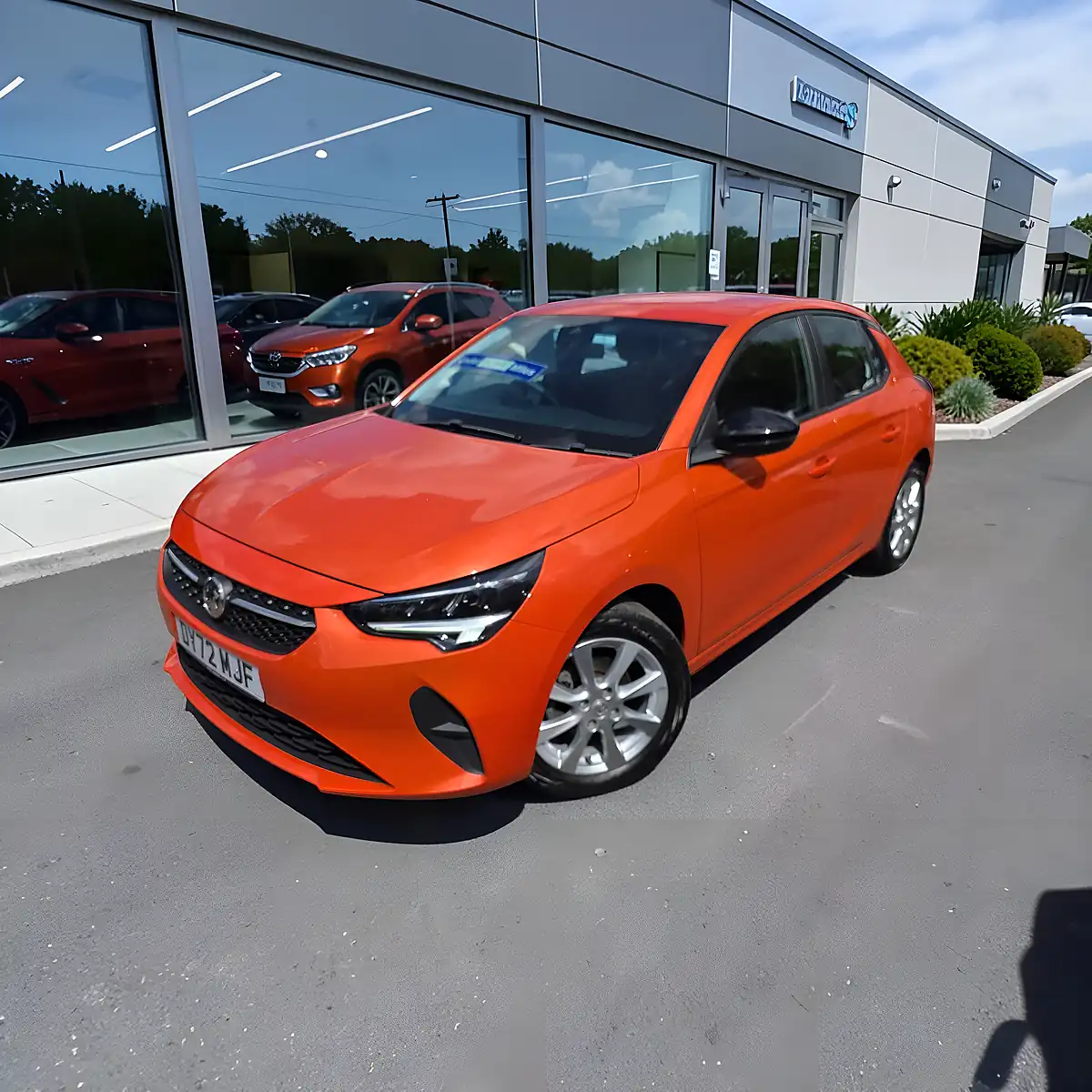 Used 2022 Vauxhall Corsa Design Edition Orange Fizz - Front View