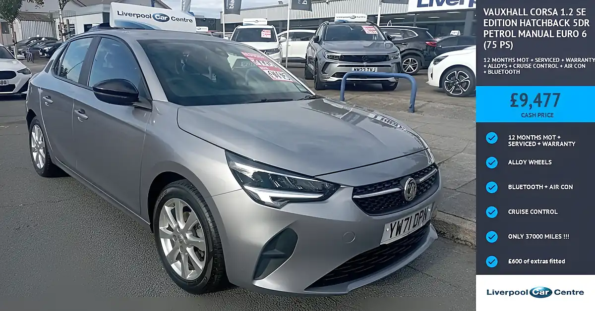Used 2022 Vauxhall Corsa Se Edition Grey - Interior and Exterior details 15
