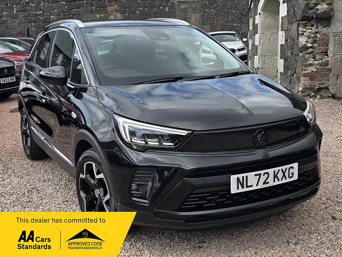 Used 2022 Vauxhall Crossland Ultimate Diamond Black Metallic - Front View