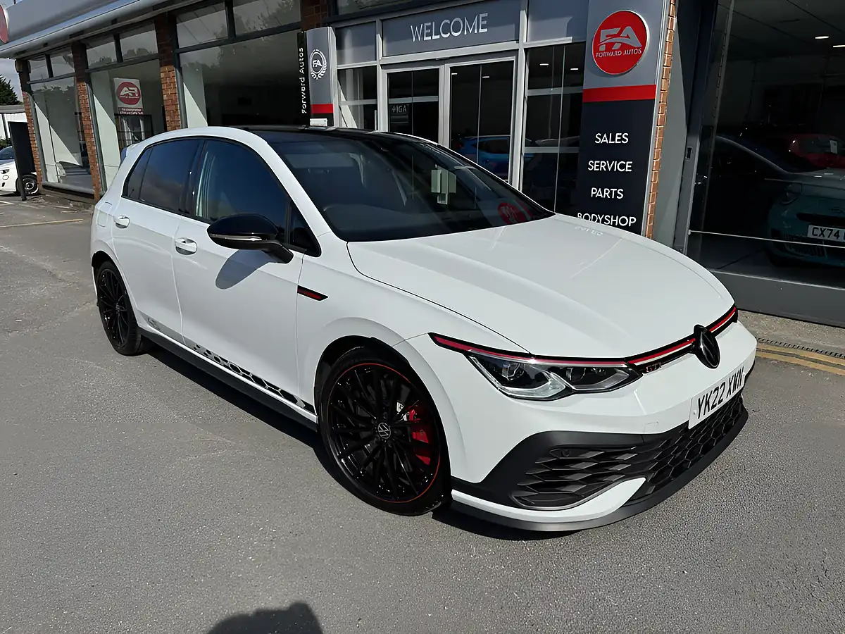 Used 2022 Volkswagen Golf GTI Clubsport 45 Oryx White Pearlescent - Front View
