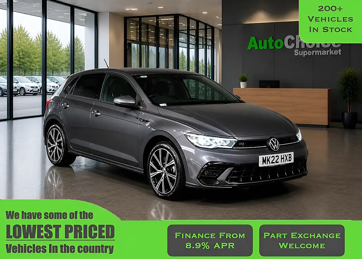 Used 2022 Volkswagen Polo R-Line Grey - Front View