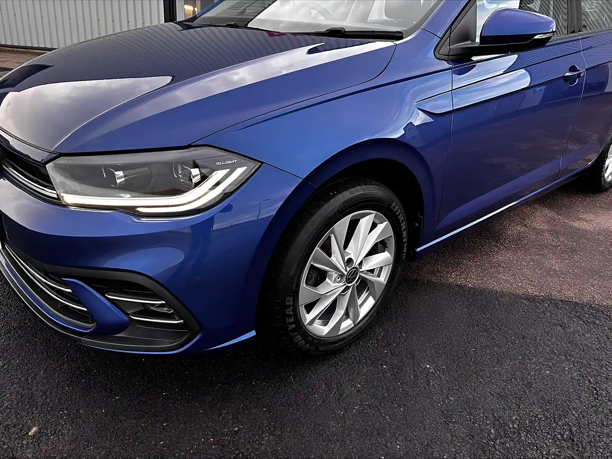 Used 2022 Volkswagen Polo Style Blue - Interior and Exterior details 12