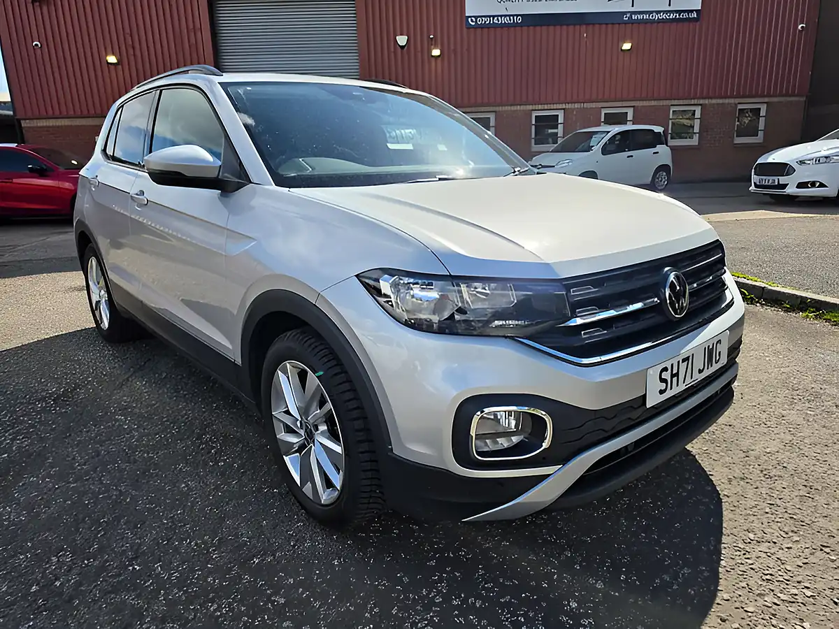 Used 2022 Volkswagen T-Cross Active Silver - Front View