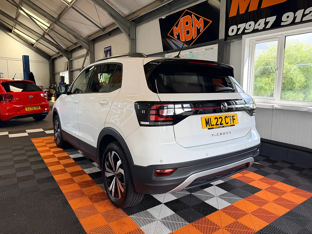 Used 2022 Volkswagen T-Cross Black Edition White - Interior and Exterior details 4