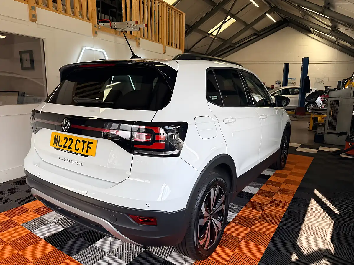 Used 2022 Volkswagen T-Cross Black Edition White - Interior and Exterior details 5