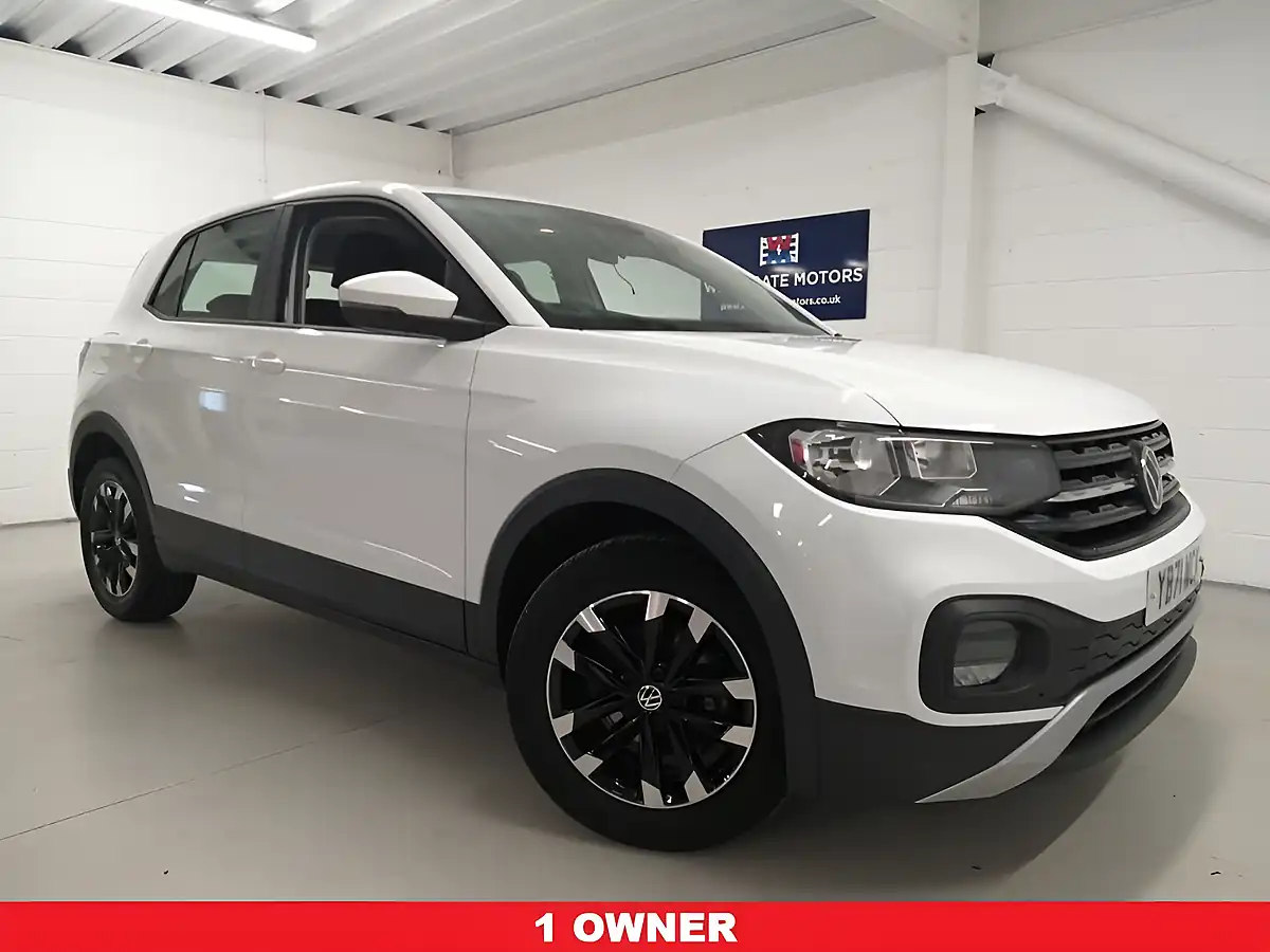 Used 2022 Volkswagen T-Cross S White - Front View