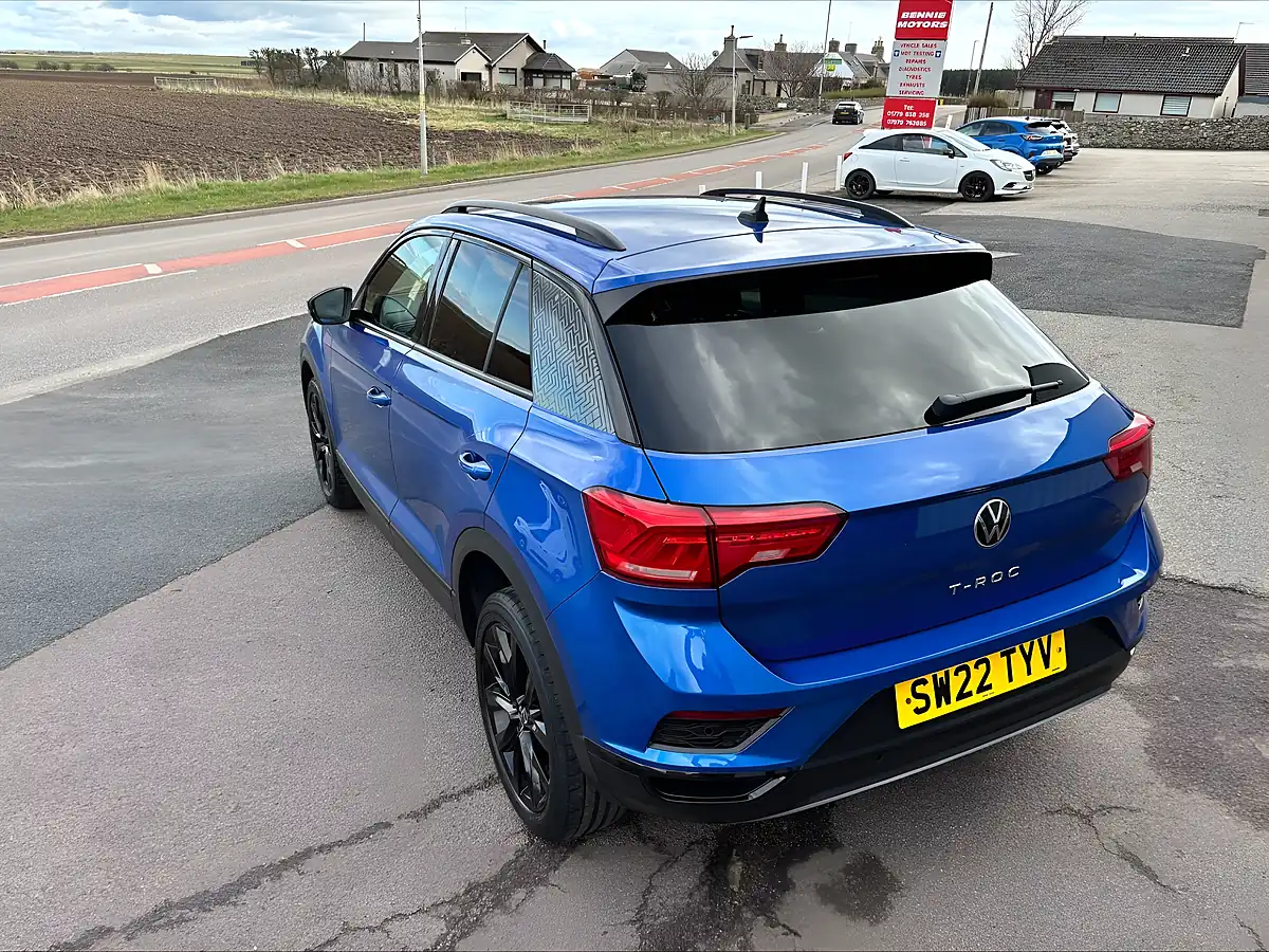 Used 2022 Volkswagen T-Roc Black Edition Blue - Interior and Exterior details 10