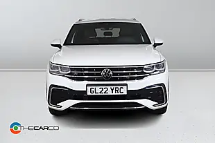 Used 2022 Volkswagen Tiguan Allspace R-Line White - Interior and Exterior details 3