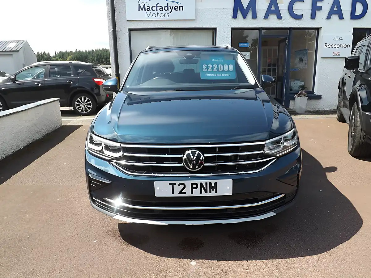Used 2022 Volkswagen Tiguan Elegance Blue - Interior and Exterior details 2