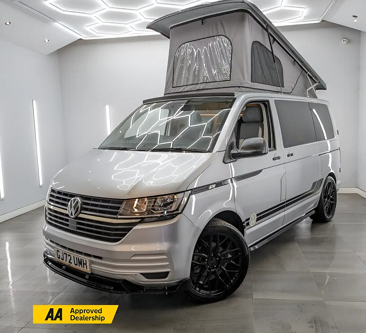Used 2022 Volkswagen Transporter T28 Startline Campervan Conversion Silver - Front View