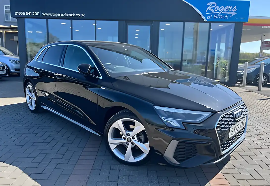 Used 2023 Audi A3 S Line Black - Front View