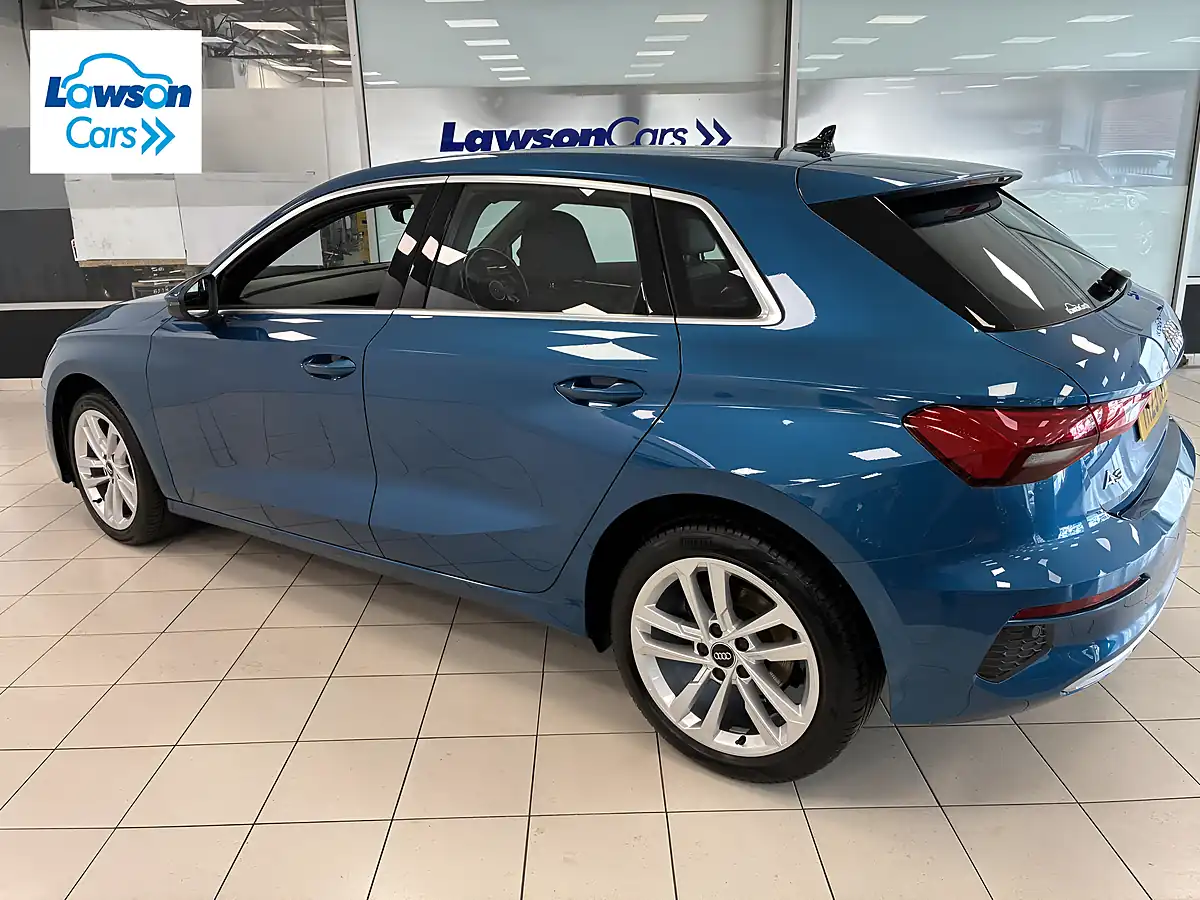 Used 2023 Audi A3 Sport Atoll Blue Metallic - Interior and Exterior details 11