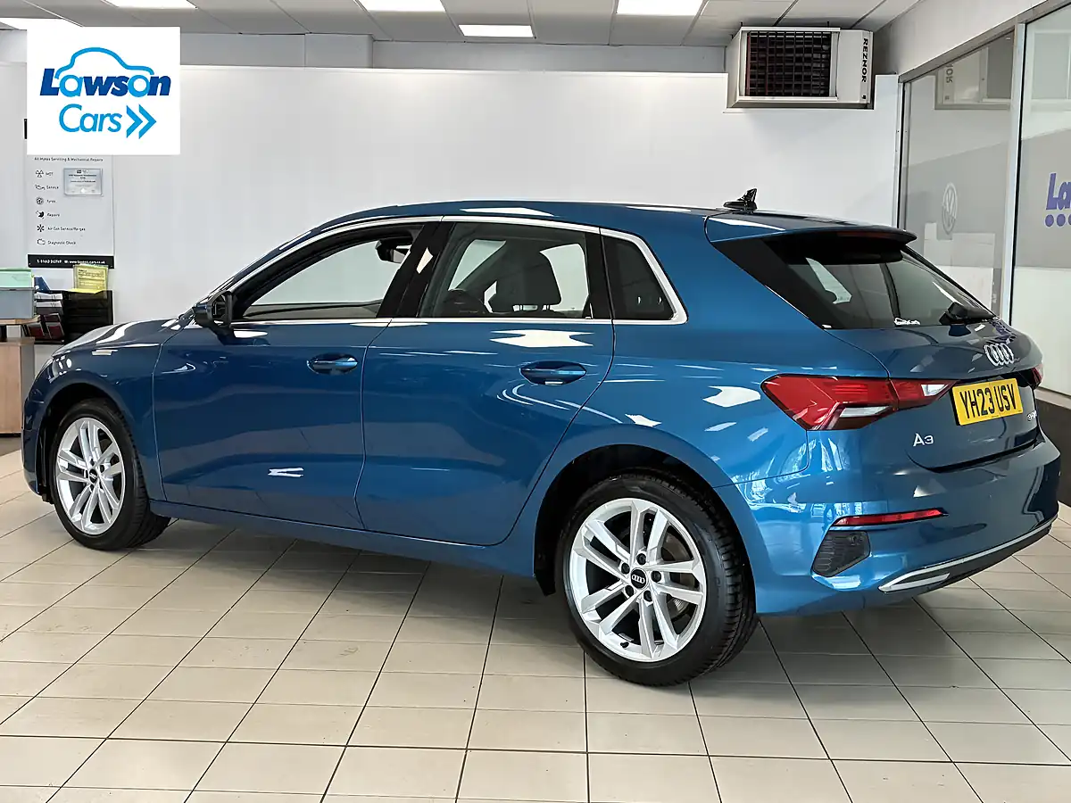 Used 2023 Audi A3 Sport Atoll Blue Metallic - Interior and Exterior details 4