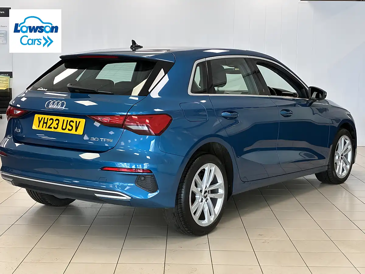 Used 2023 Audi A3 Sport Atoll Blue Metallic - Interior and Exterior details 6