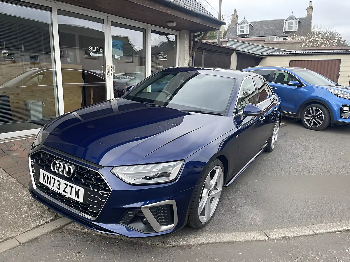 Used 2023 Audi A4 S Line Blue - Front View