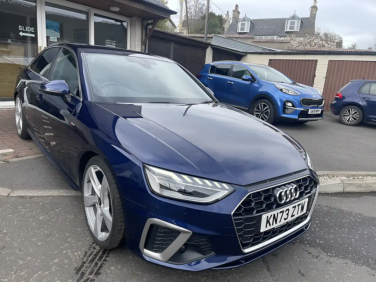 Used 2023 Audi A4 S Line Blue - Interior and Exterior details 4
