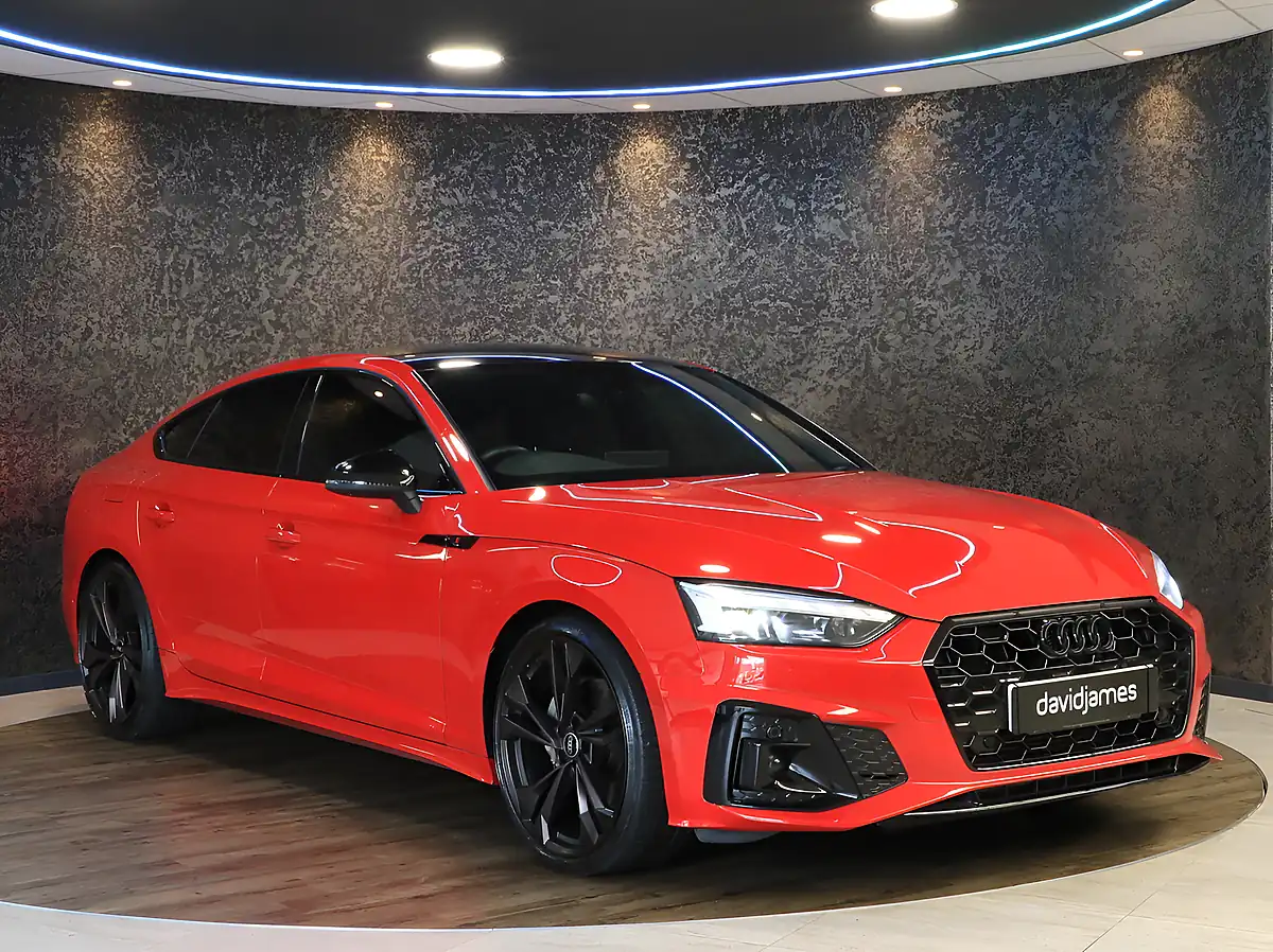 Used 2023 Audi A5 Black Edition Red - Interior and Exterior details 9