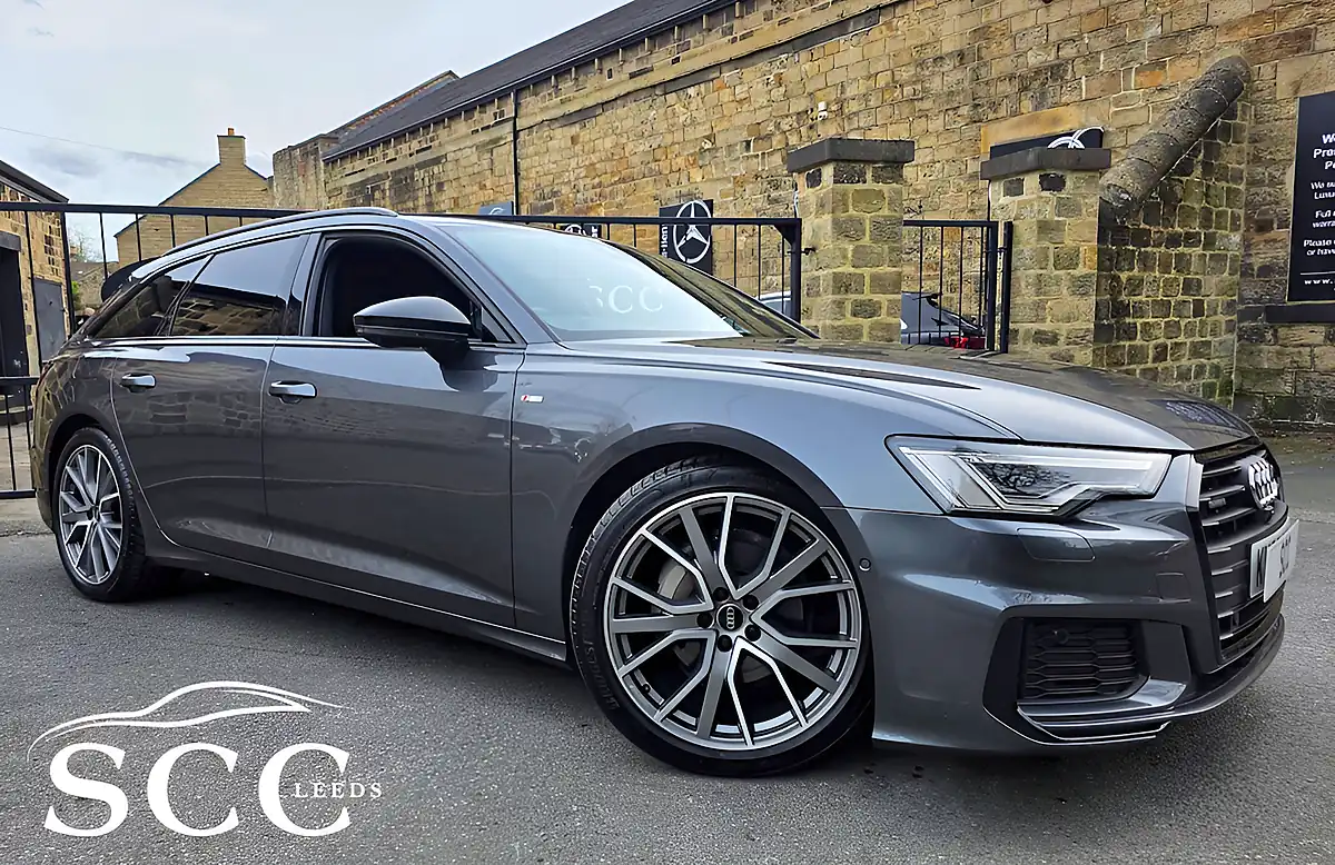 Used 2023 Audi A6 Avant Black Edition Daytona Grey - Front View