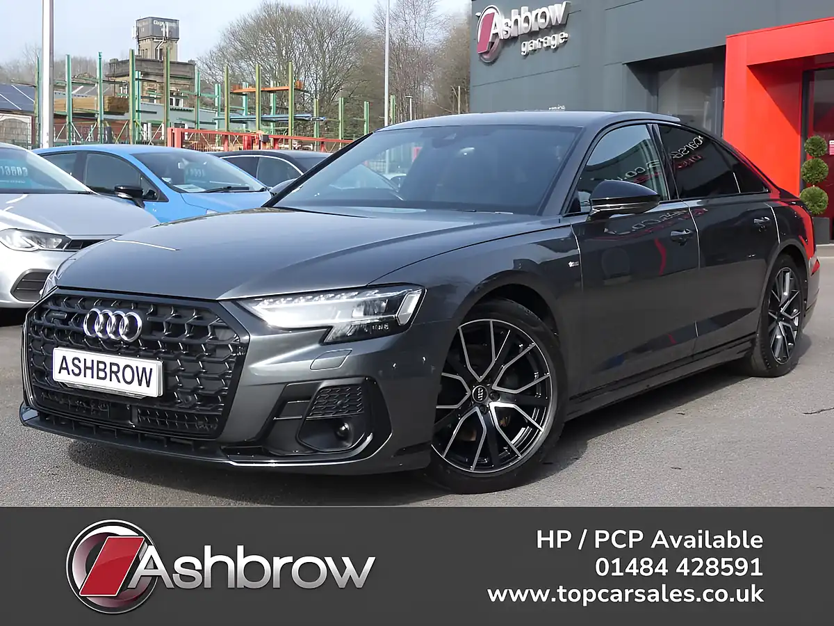 Used 2023 Audi A8 Black Edition Daytona Grey Pearl Effect - Front View
