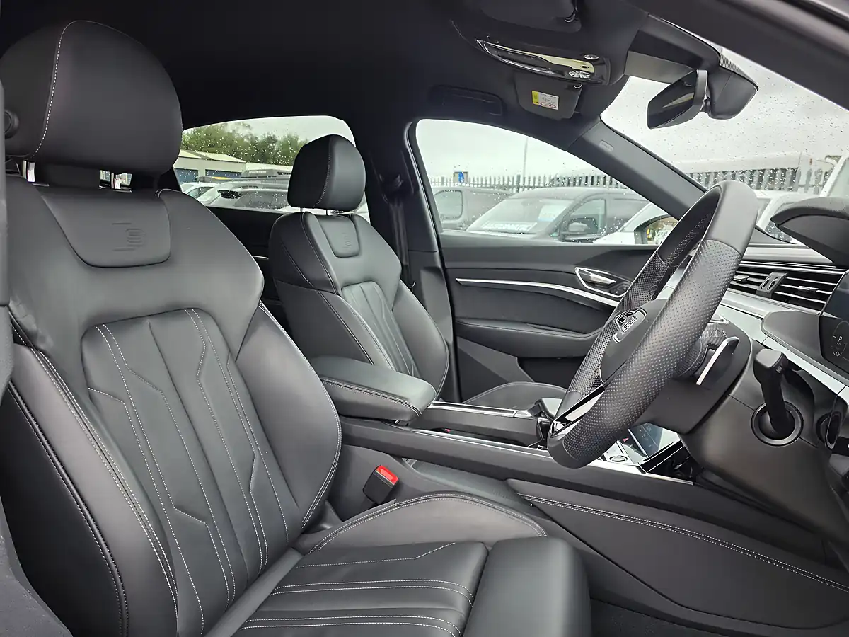 Used 2023 Audi Q8 E-Tron S Line Grey - Interior and Exterior details 11