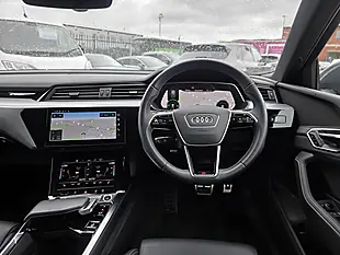Used 2023 Audi Q8 E-Tron S Line Grey - Interior and Exterior details 15