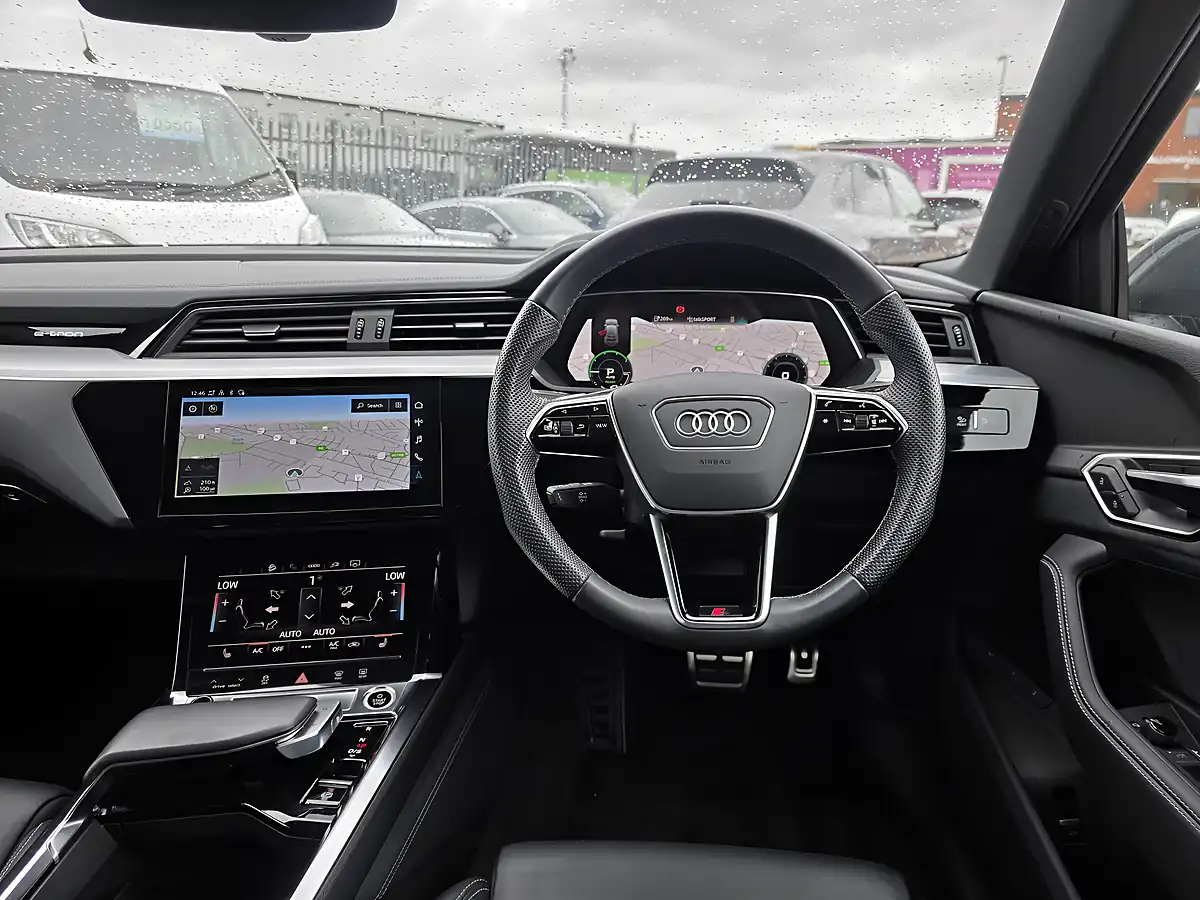 Used 2023 Audi Q8 E-Tron S Line Grey - Interior and Exterior details 15