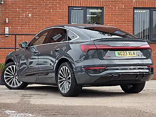 Used 2023 Audi Q8 E-Tron S Line Grey - Interior and Exterior details 2