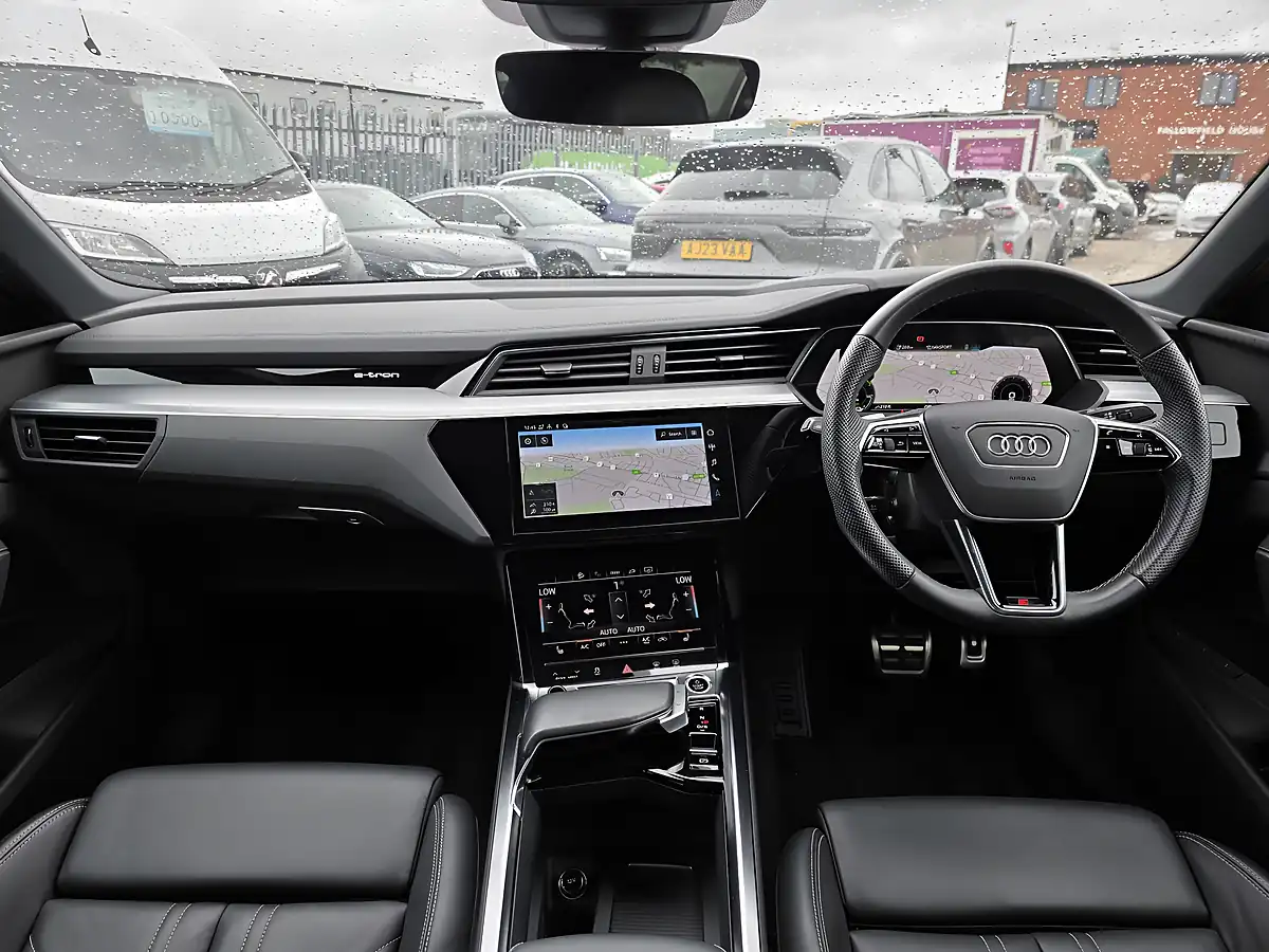 Used 2023 Audi Q8 E-Tron S Line Grey - Interior and Exterior details 4