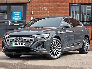 Used 2023 Audi Q8 E-Tron S Line Grey - Interior and Exterior details 5