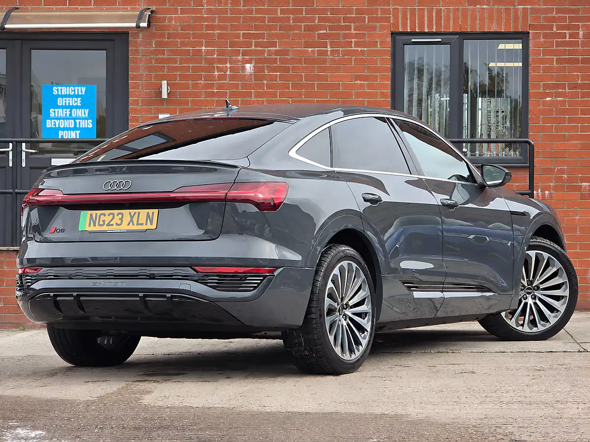 Used 2023 Audi Q8 E-Tron S Line Grey - Interior and Exterior details 6