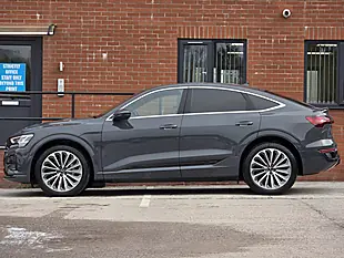 Used 2023 Audi Q8 E-Tron S Line Grey - Interior and Exterior details 9