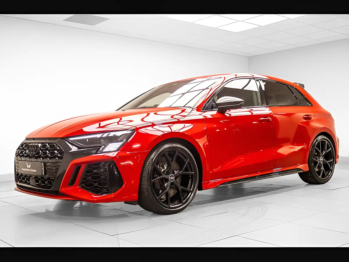 Used 2023 Audi RS3 Carbon Black Red - Interior and Exterior details 3