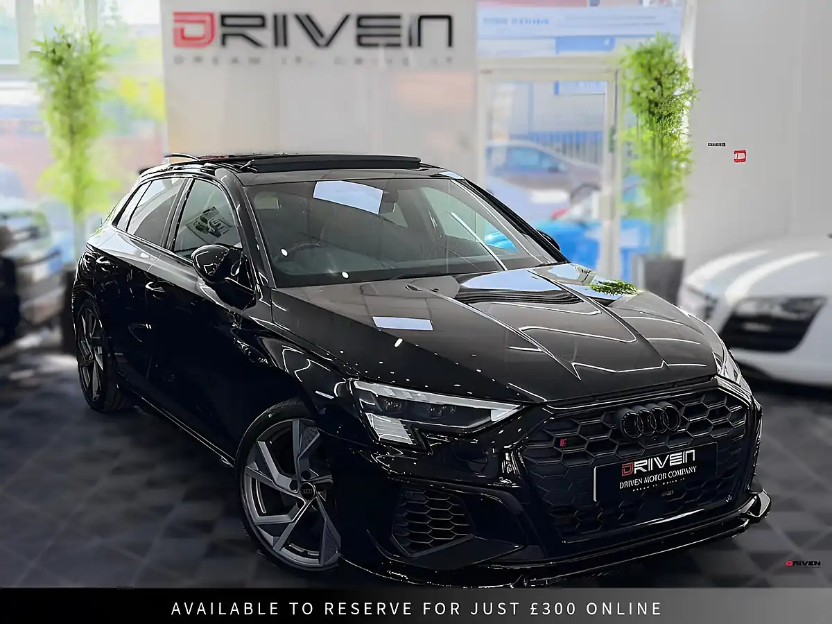 Used 2023 Audi S3 Black Edition Sportback Black - Front View
