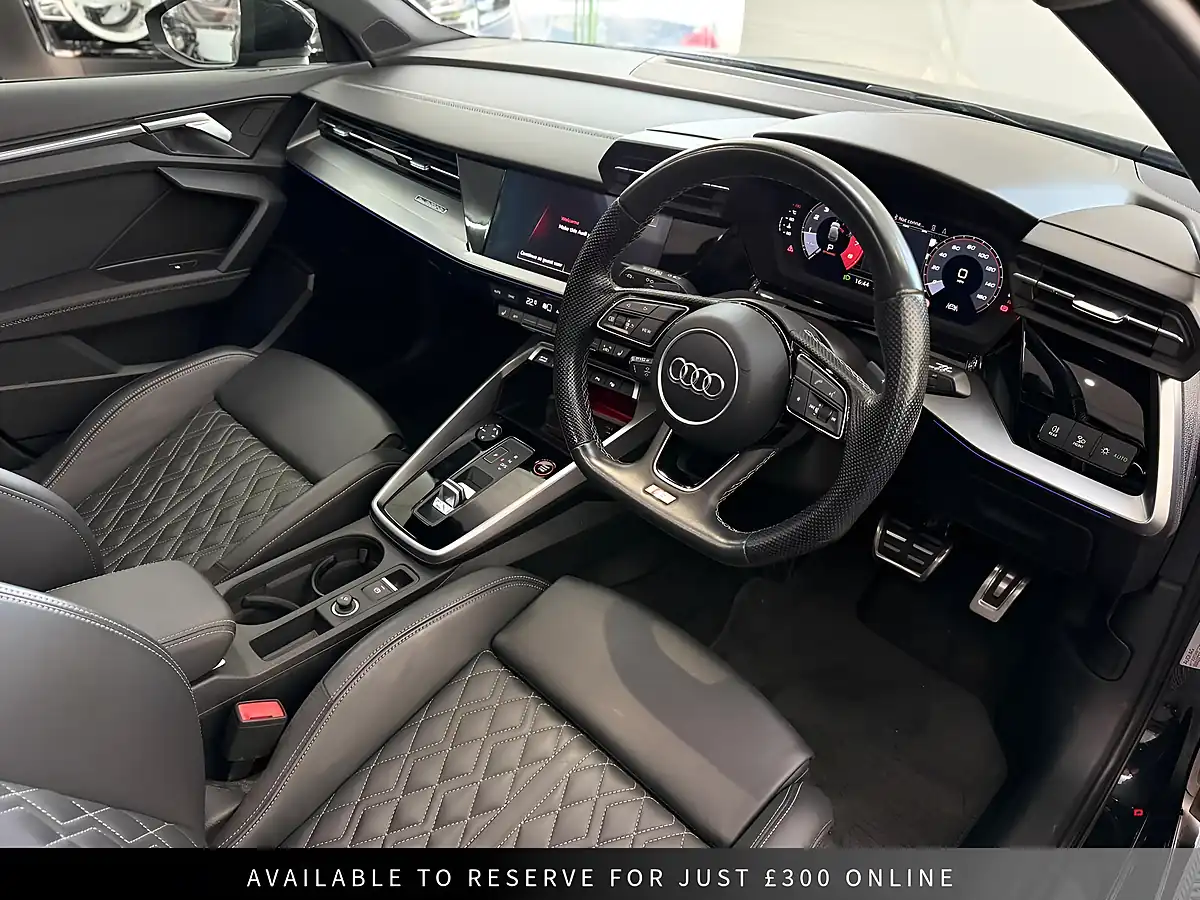 Used 2023 Audi S3 Black Edition Sportback Black - Interior and Exterior details 4