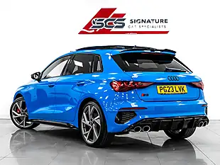 Used 2023 Audi S3 Vorsprung Sportback Blue - Interior and Exterior details 4
