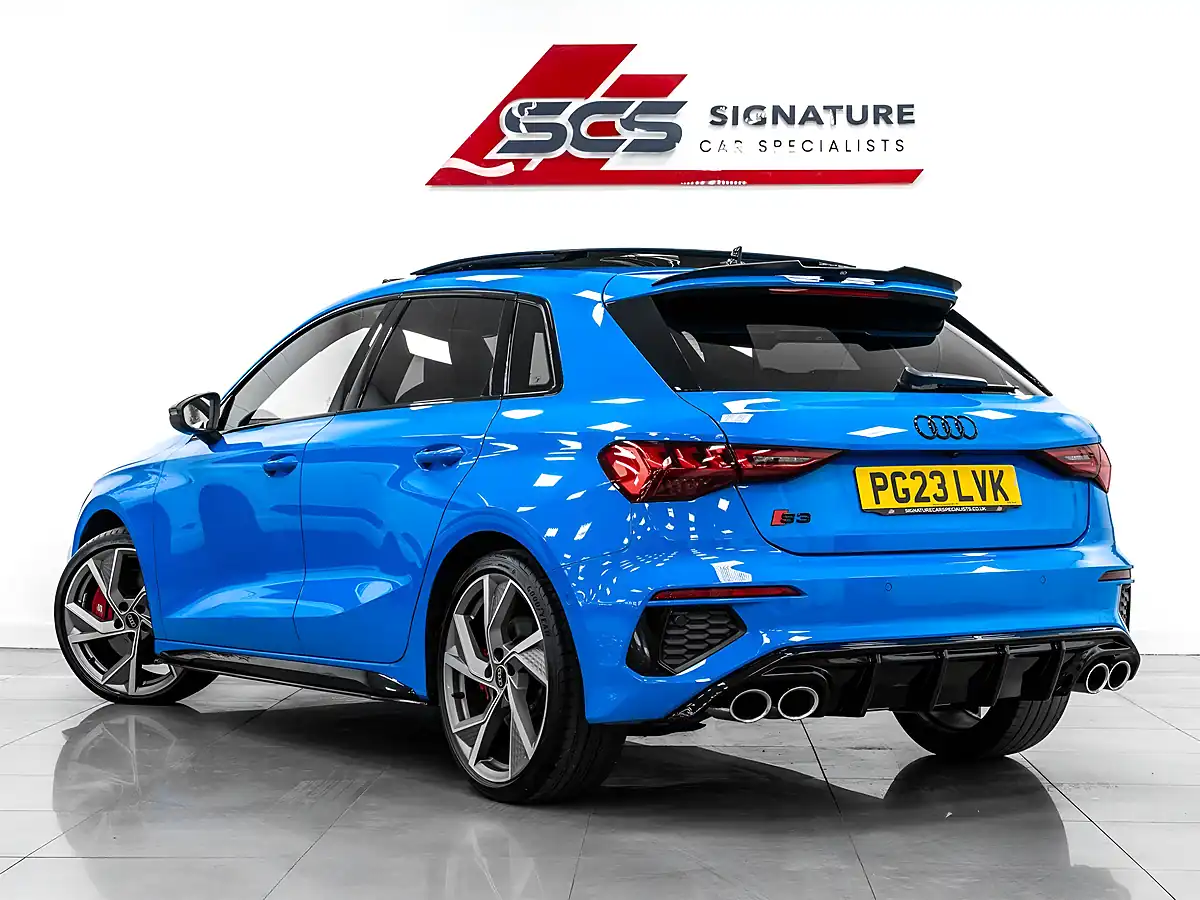 Used 2023 Audi S3 Vorsprung Sportback Blue - Interior and Exterior details 4